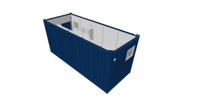 20' Herren WC Container Bundle