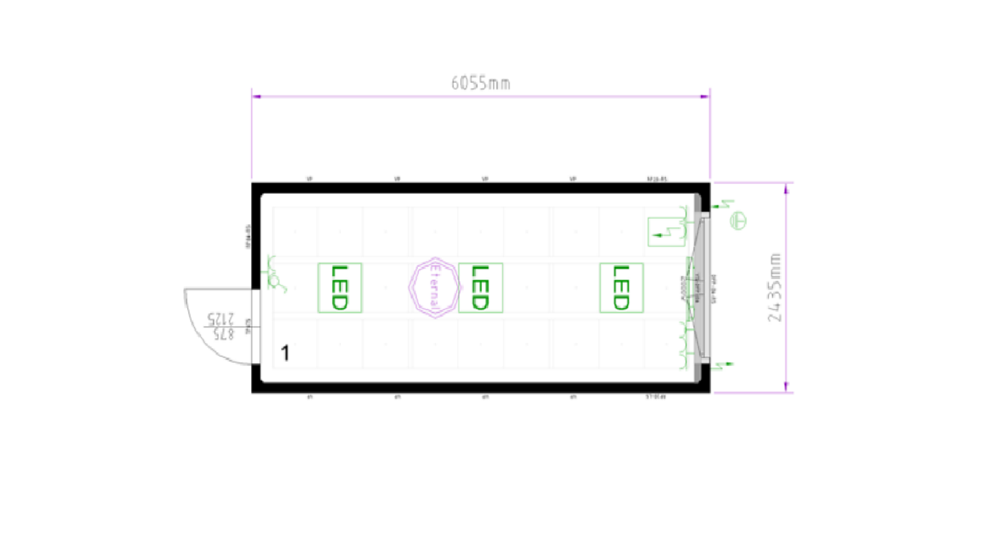 20' Premium Bürocontainer/Wohncontainer | Variante 1